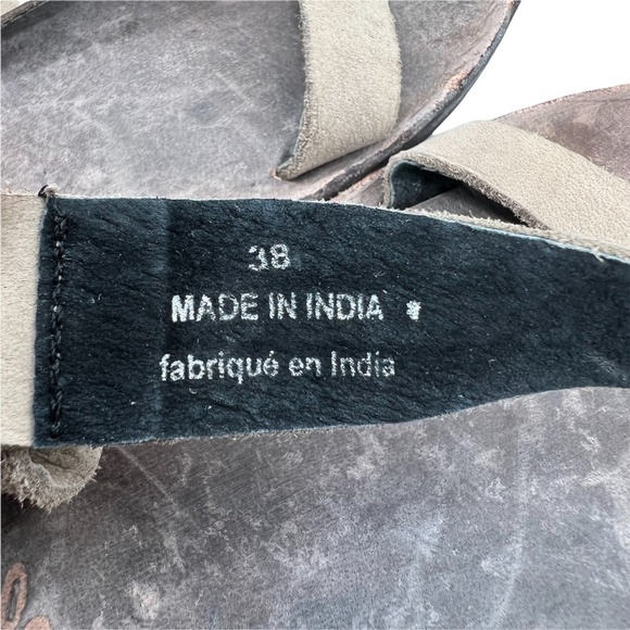 Free People Brown Dalia Leather Lace Up Gladiator Sandals Size 38 Women's - Picture 4 of 9